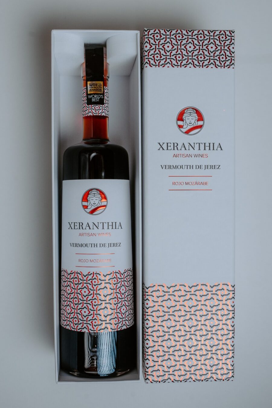Vermouth de Jerez Rojo Mozárabe Xeranthia. Estuche de lujo. Edición limitada